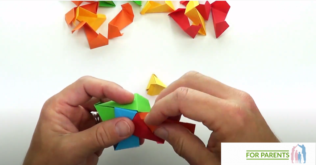 Dwudziestościan średnie origami modułowe 24