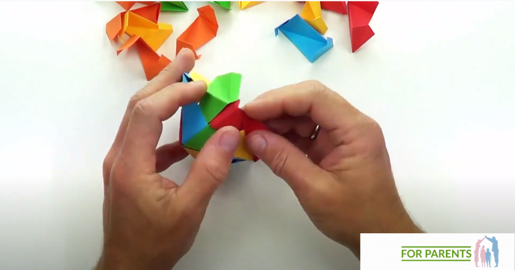 Dwudziestościan średnie origami modułowe 35