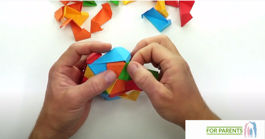 Dwudziestościan średnie origami modułowe 36