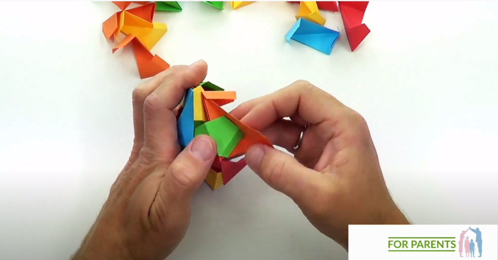 Dwudziestościan średnie origami modułowe 37