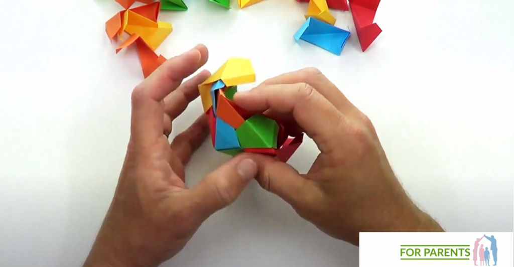 Dwudziestościan średnie origami modułowe 39