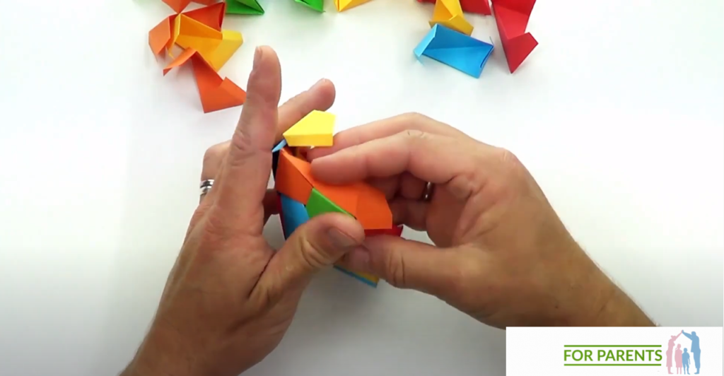 Dwudziestościan średnie origami modułowe 40