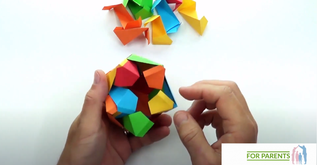 Dwudziestościan średnie origami modułowe 42