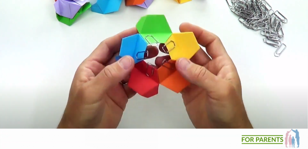 Kusudama mały Żółw średnie origami modułowe 26