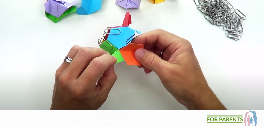 Kusudama mały Żółw średnie origami modułowe 28