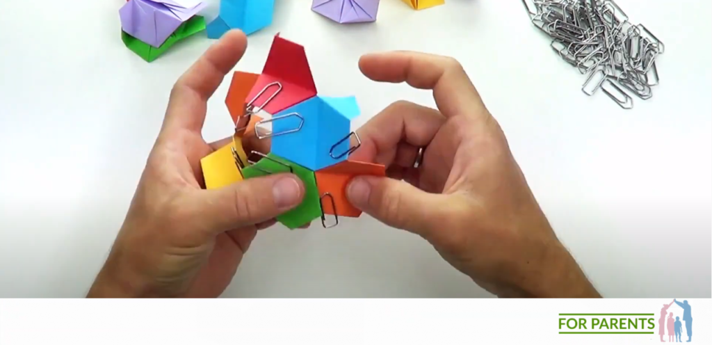 Kusudama mały Żółw średnie origami modułowe 30