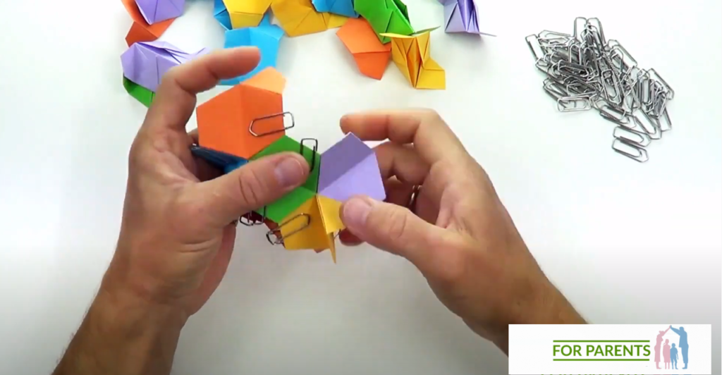 Kusudama mały Żółw średnie origami modułowe 34