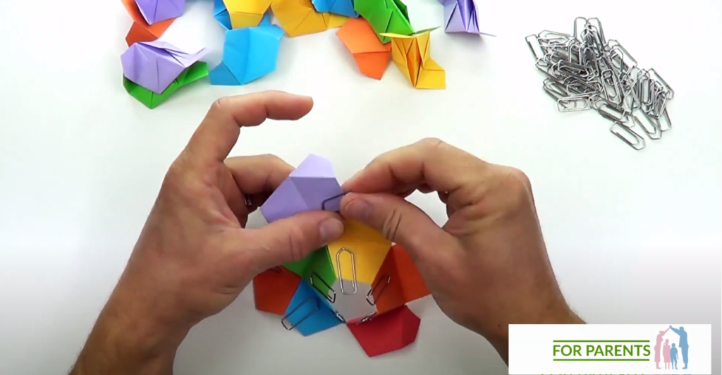 Kusudama mały Żółw średnie origami modułowe 35