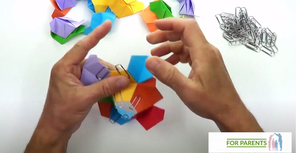 Kusudama mały Żółw średnie origami modułowe 36