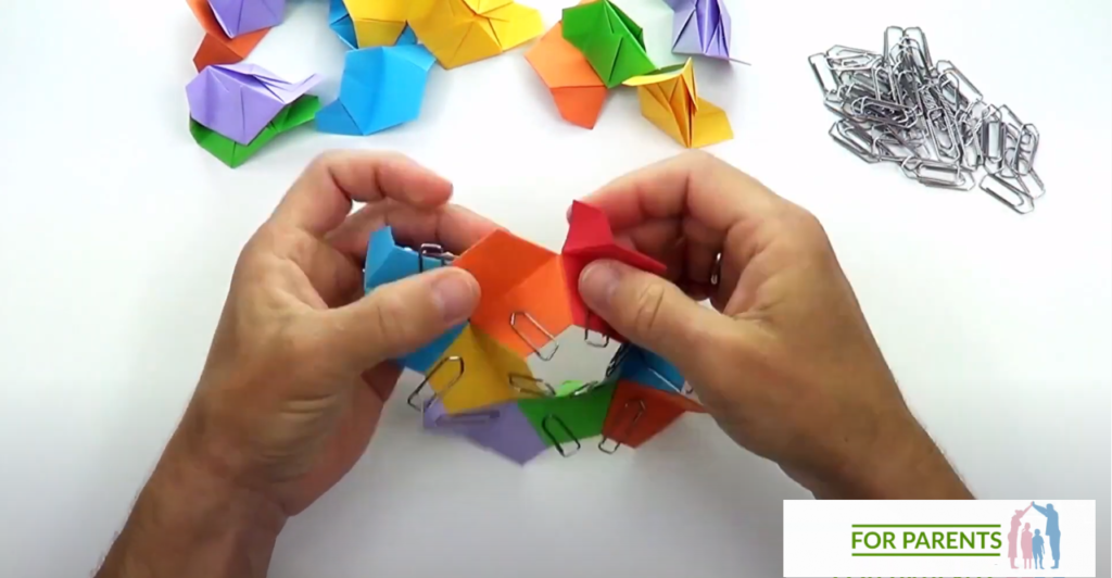 Kusudama mały Żółw średnie origami modułowe 37
