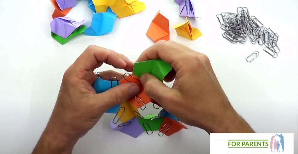 Kusudama mały Żółw średnie origami modułowe 38