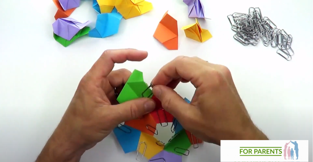 Kusudama mały Żółw średnie origami modułowe 39