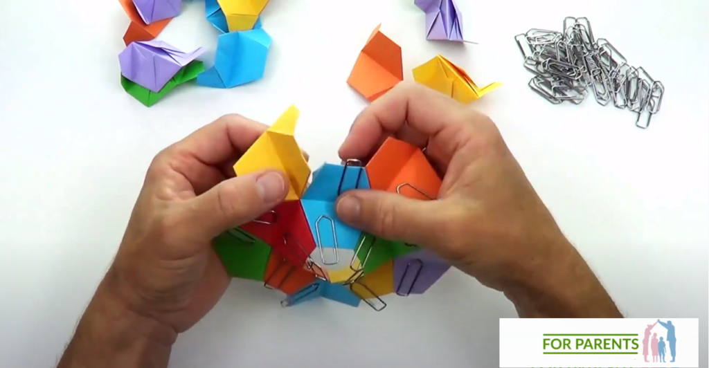 Kusudama mały Żółw średnie origami modułowe 40