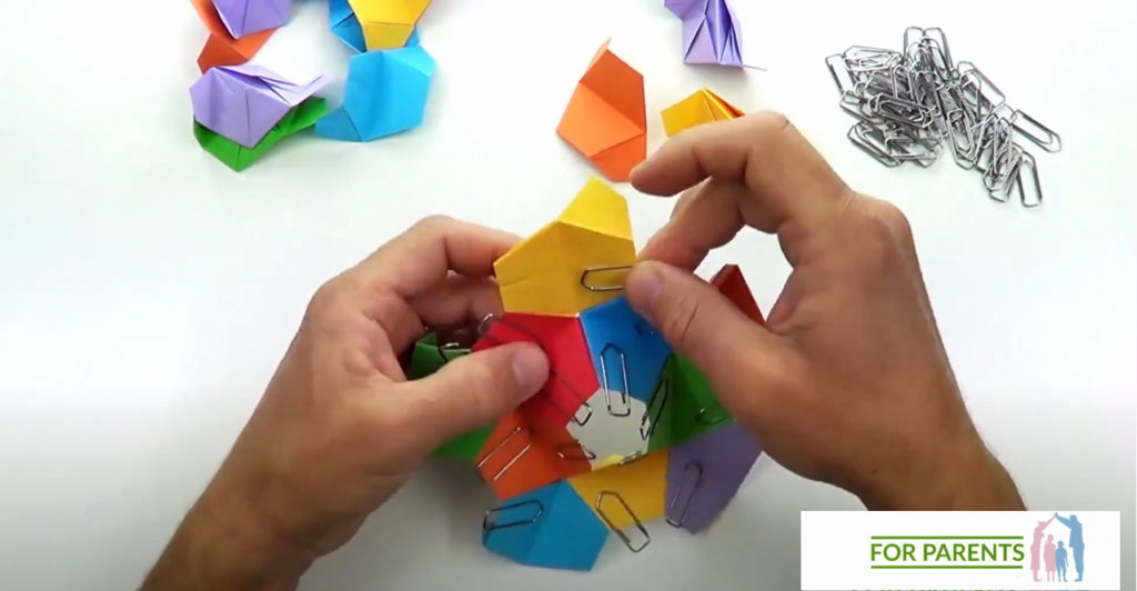 Kusudama mały Żółw średnie origami modułowe 41