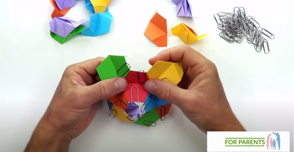Kusudama mały Żółw średnie origami modułowe 42