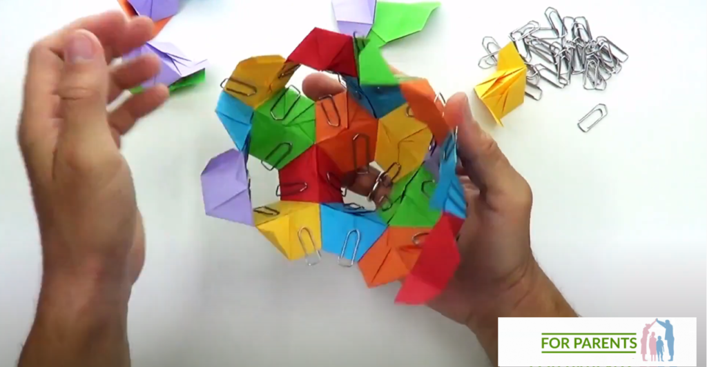 Kusudama mały Żółw średnie origami modułowe 44