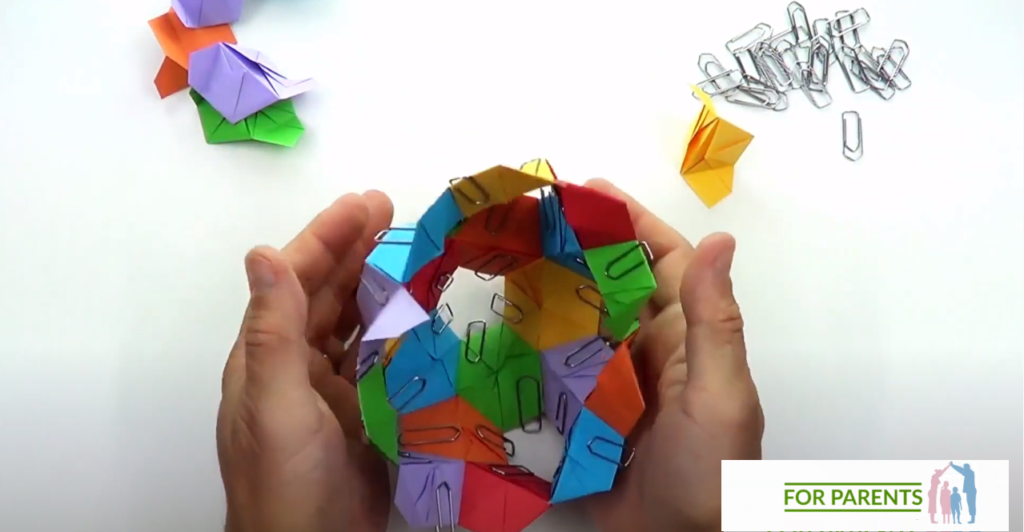 Kusudama mały Żółw średnie origami modułowe 45