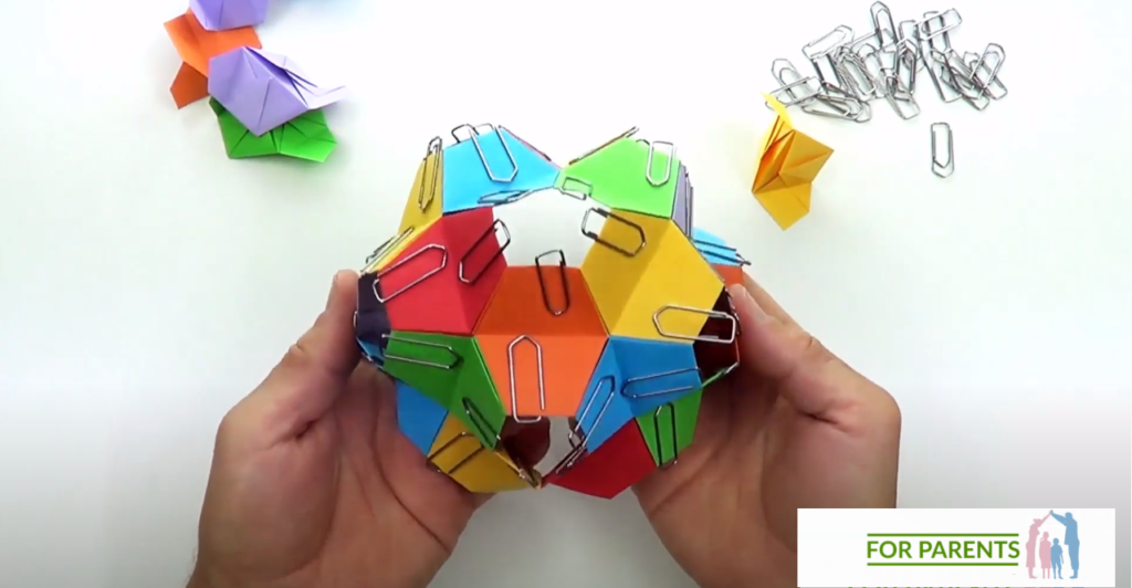 Kusudama mały Żółw średnie origami modułowe 46