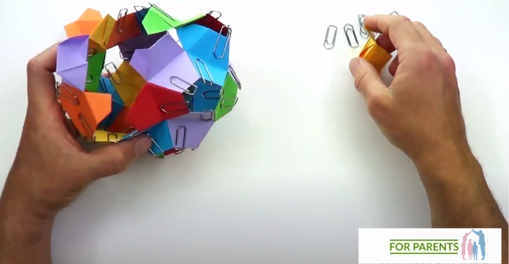 Kusudama mały Żółw średnie origami modułowe 47