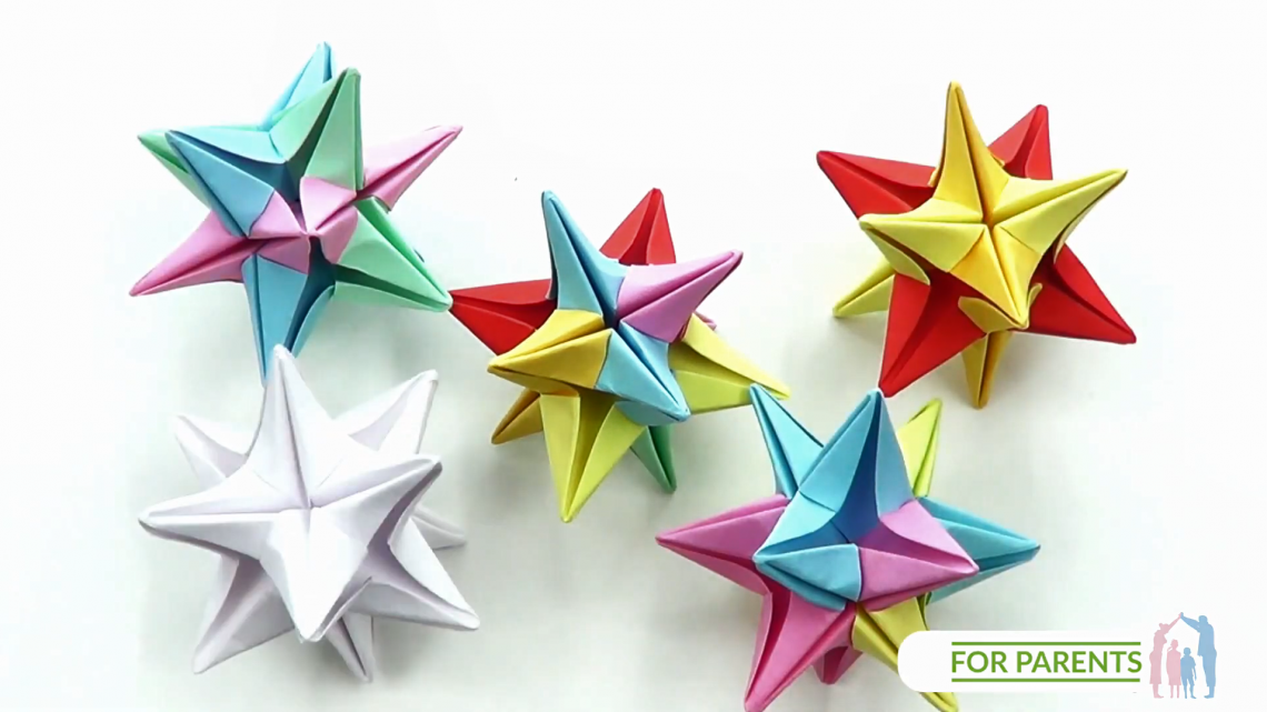 Origami Gwiadka Omega – proste origami modułowe