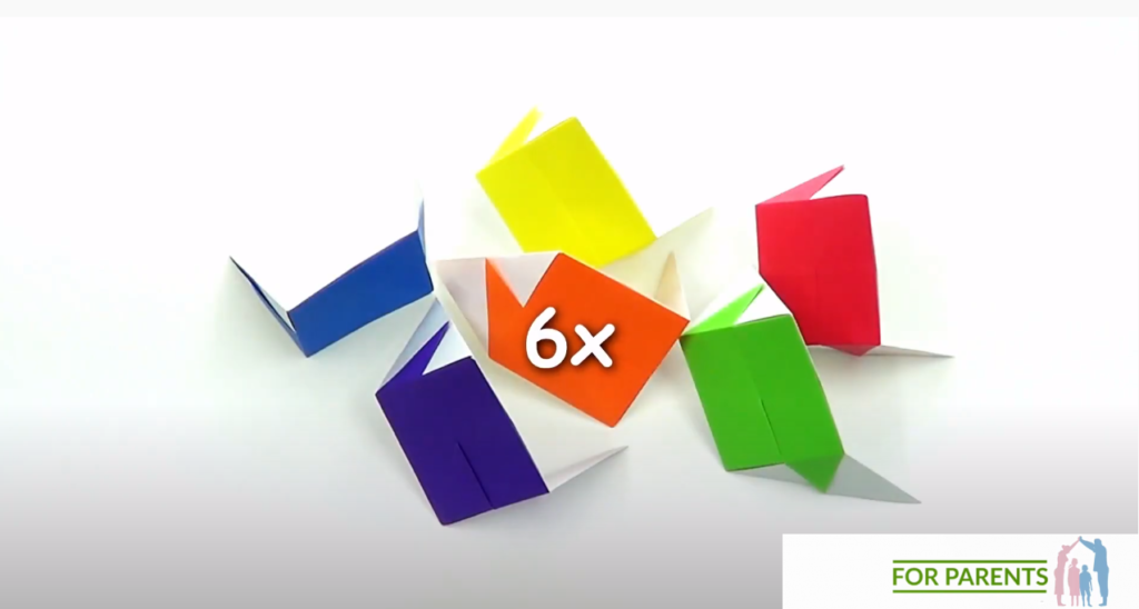 kostka wiatraczek proste origami modułowe 16