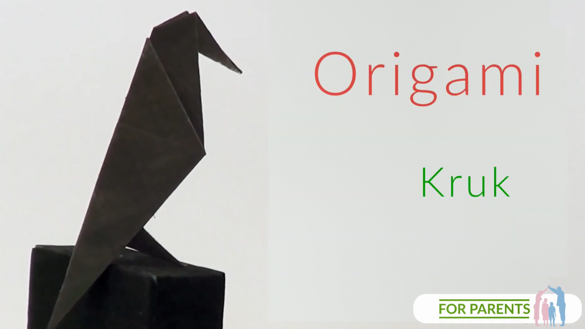 Origami kruk bez klejenia⭐ proste tradycyjne origami 🎨
