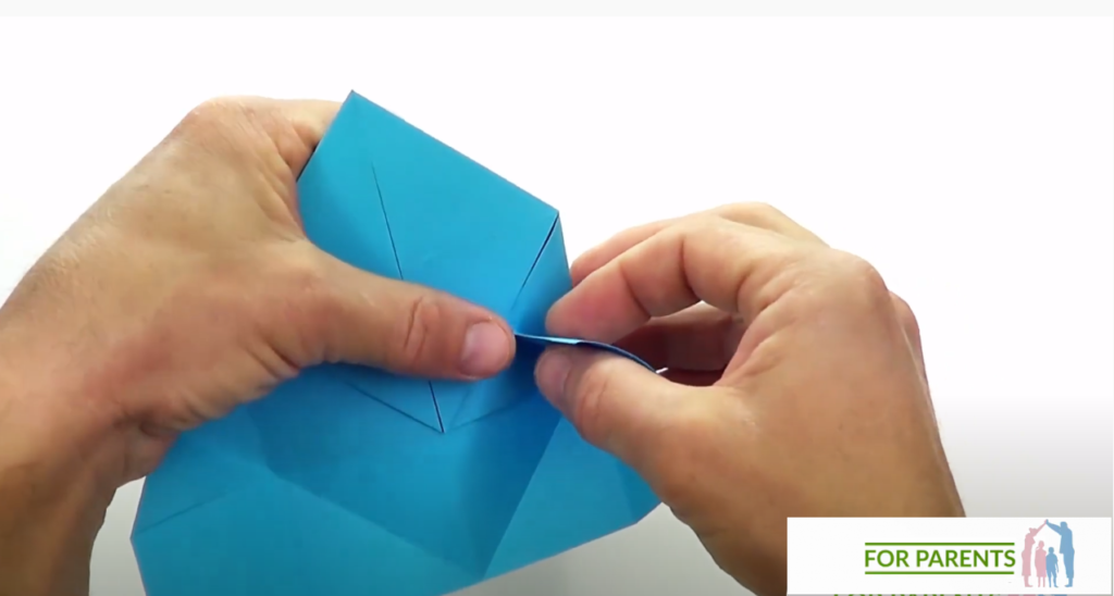 origami prostokątne pudełko z pokrywką proste origami modułowe 11