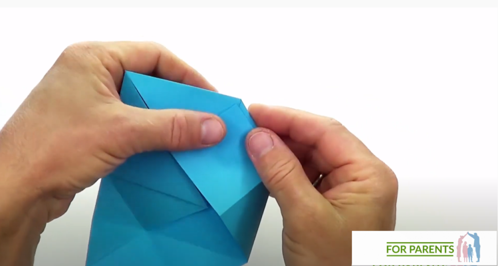 origami prostokątne pudełko z pokrywką proste origami modułowe 12