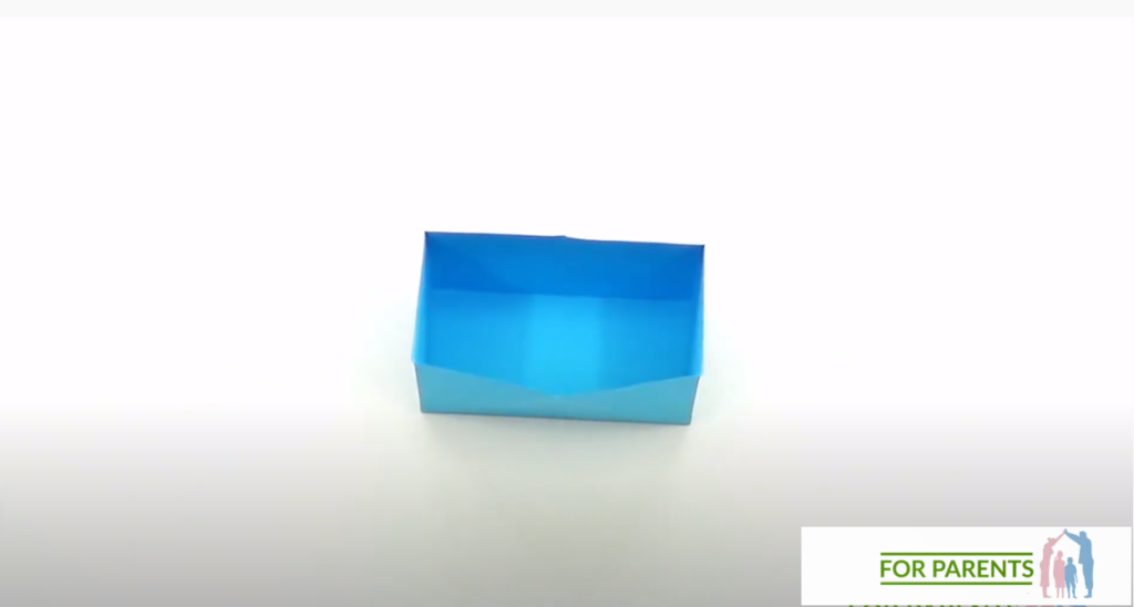 origami prostokątne pudełko z pokrywką proste origami modułowe 17