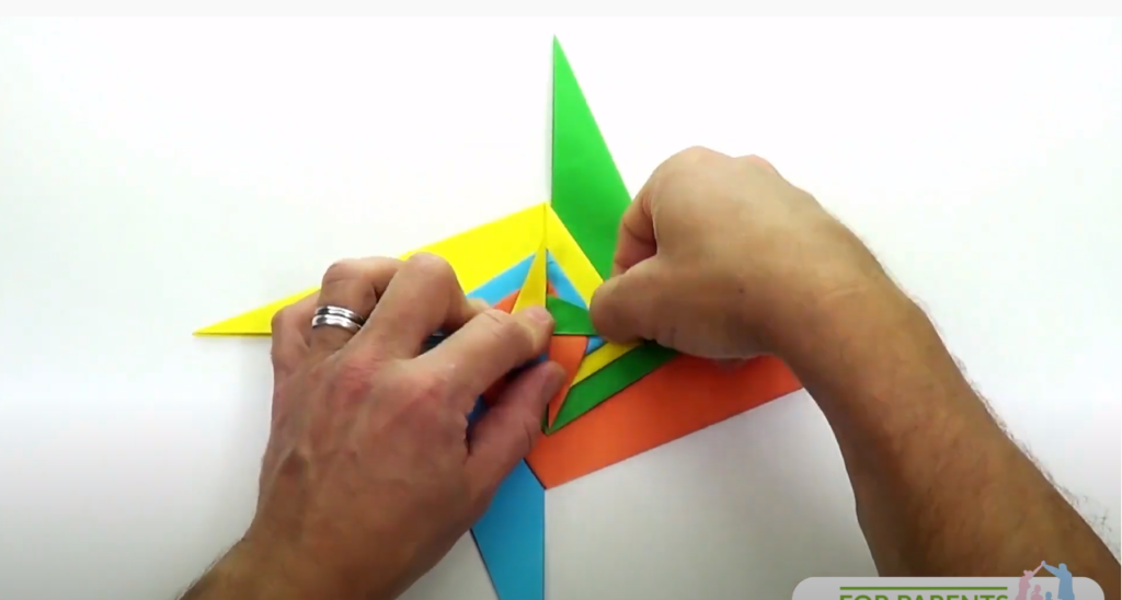 origami spiralna gwiazda łatwe origami modułowe 28
