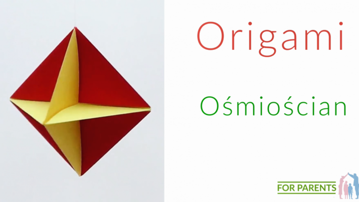 Origami ośmiościan 8️ proste origami modułowe 🎨