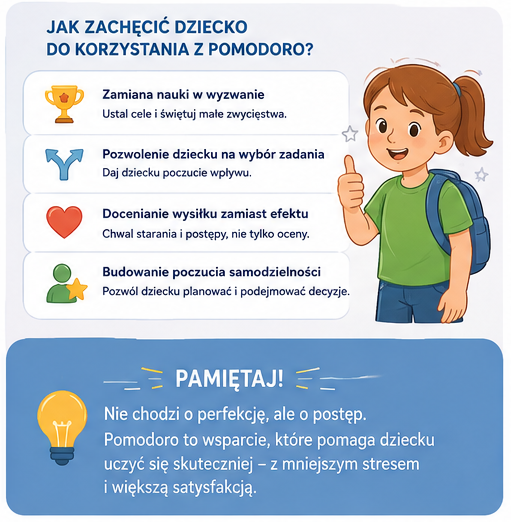 technika Pomodoro dla dzieci jak zachęcić